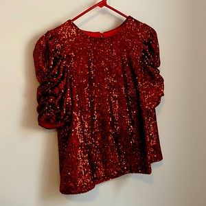 Sequins shirt.